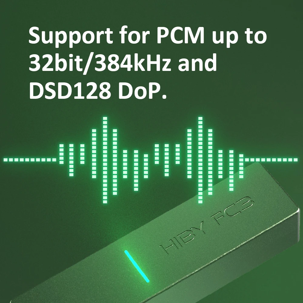 Portable DAC Amplifier HiBy FC3 MQA 8X Dongle Type C USB Audio HiFi Decoder Headphone DSD128 3.5 Jack Android iOS Mac Win10