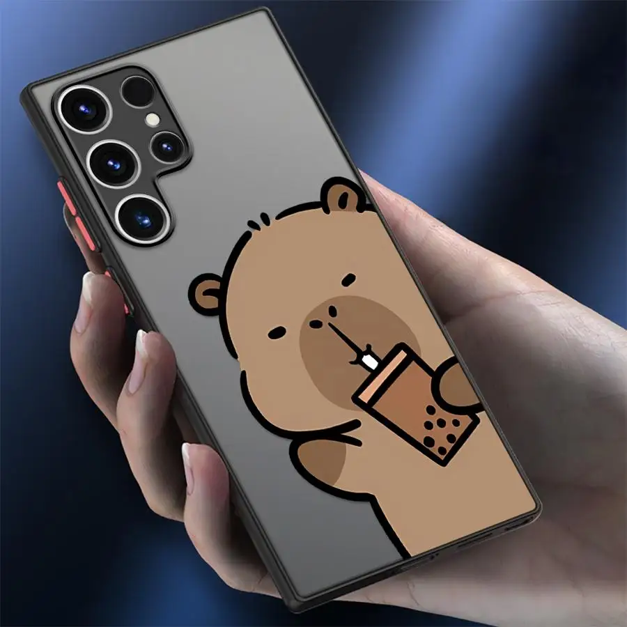 Adorable Cartoon Capybara Soft Phone Case