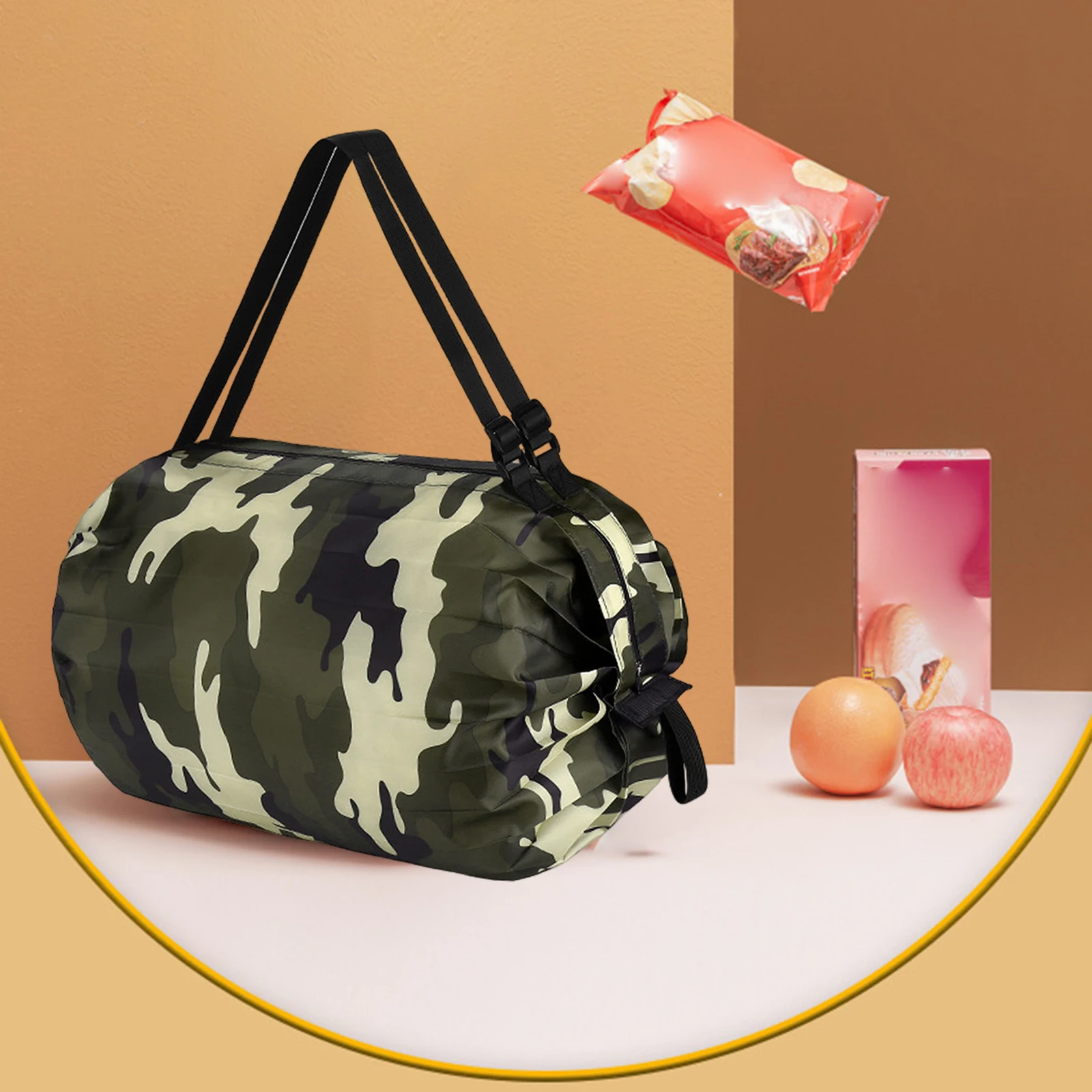 Multipurpose Grocery Storage Tote Waterproof Adjustable Shoulder Strap Durable Reusable Shopping Bag for Hiking Travel Clothes