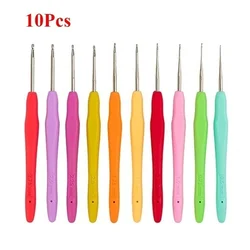 Deluxe Aluminum Crochet and Knitting Needle Set - 100-Piece Craft Kit (10pcs set)
