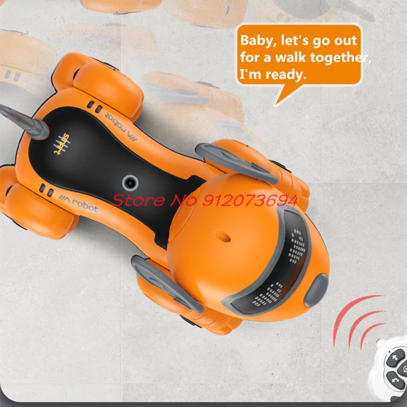DIY Smart Programming Voice Interaction Remote Control Robot Dog 2.4G Fun Follow Touch Sensing Acting Cute RC Animal Robot Dog