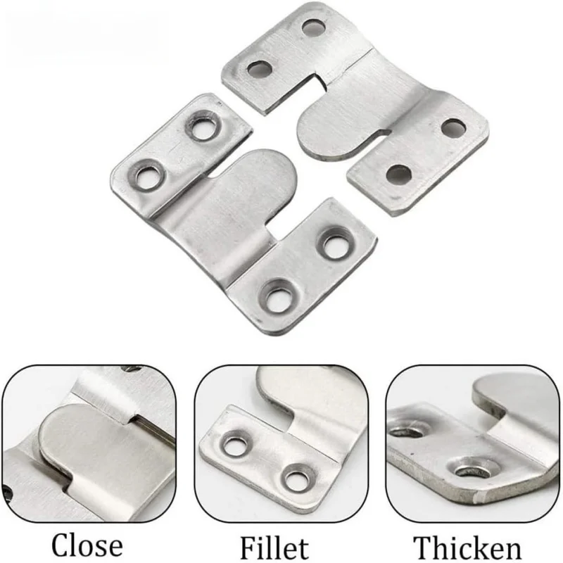 10-Pack Flush Mount Bracket Set for Hanging and Displaying Frames and Wall Decor