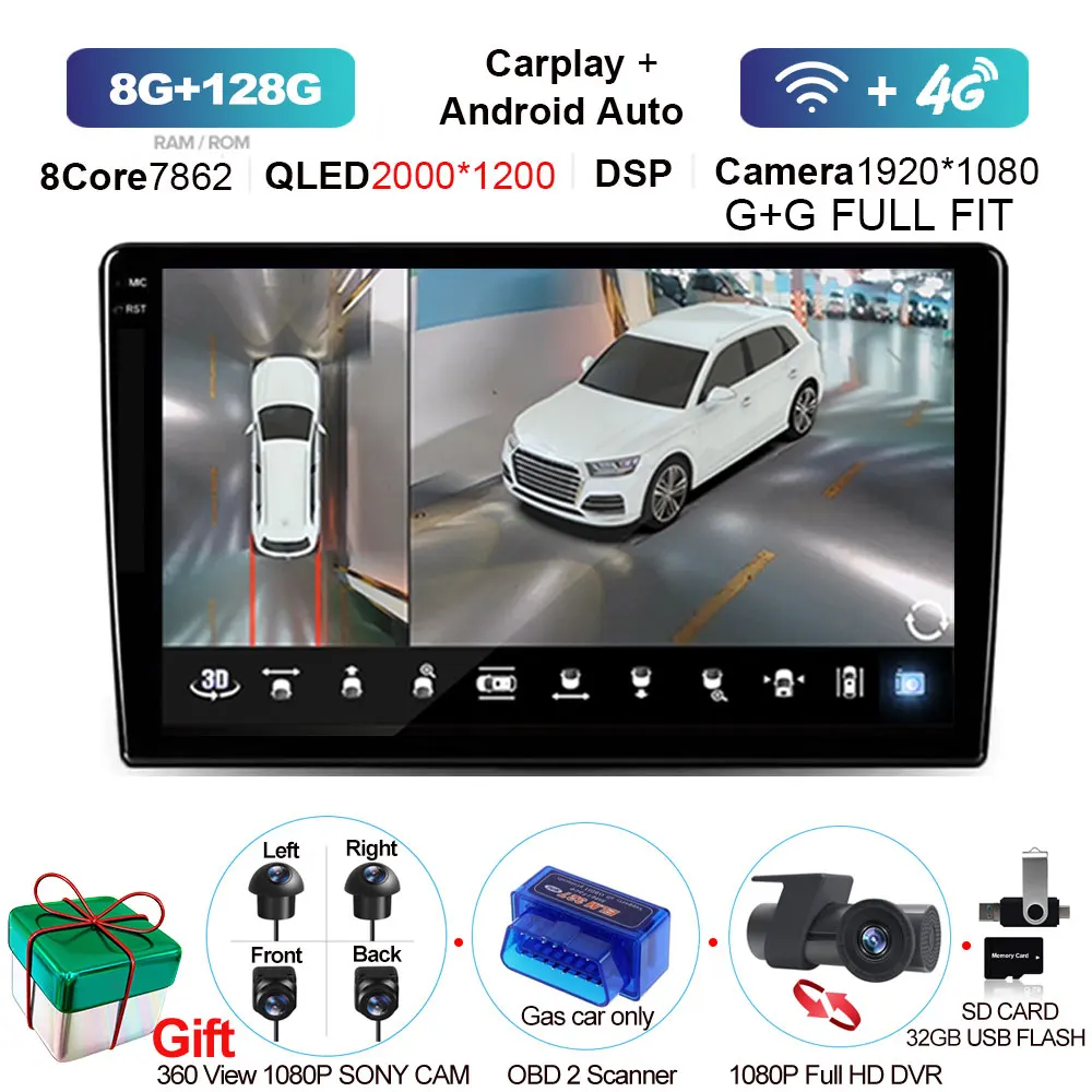 A 8G 128G 2K 360 OBD