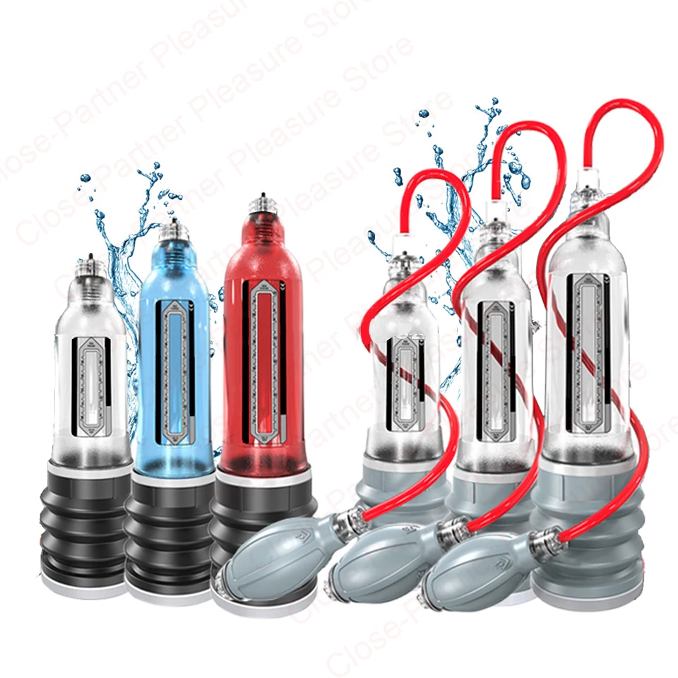 X20 X30 X40 Penis Pump Enlargement Cock Enlarge Water Extender Vacuum For Men Dick Erection Sex Toy Gay |