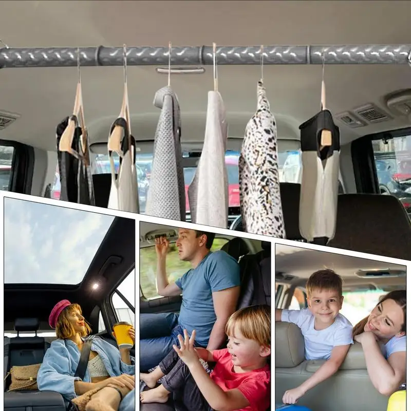 Vehicle Clothes Rod Expandable Clothing Bar Vehicle Hanger Clothes Bar Clothing Organizer Rack For Car Truck RV SUV