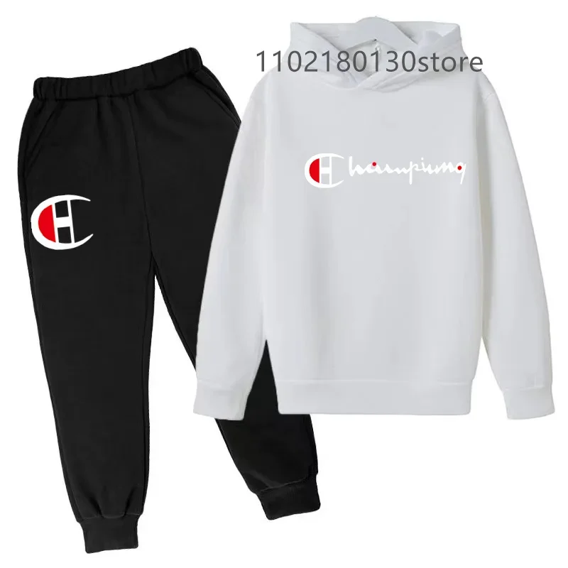 Spring/autumn Kids Clothing for Girl Boy Children's Hooded Hoodies Sweatshirts Fashion Sets Teenagers Groups of Pants Child Sui 3