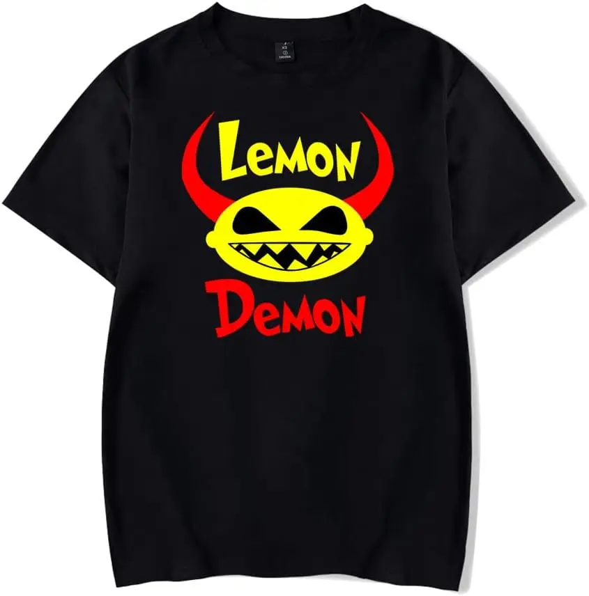 

Lemon Merch футболка Demon Merch Мужские Женские Забавные футболки с коротким рукавом унисекс Харадзюку Топы