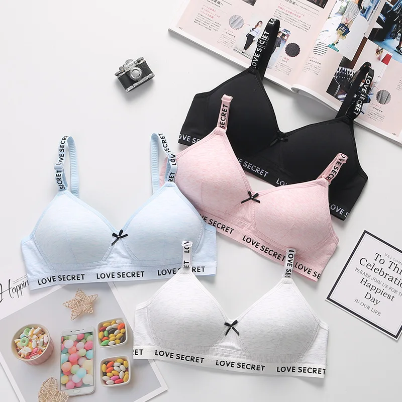 Girls' Bra Without Steel Ring For Comfort Adolescent Girls Wrap Their  Breasts In Thin Elastic Underwear Bras Young Girl Top - AliExpress