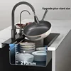 Integrated Single Sink Kitchen Sink, Stainless Steel Classic Style, Nano Black Surface Treatment, Rust and Corrosion Resistance 5