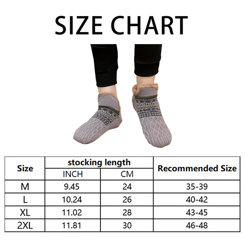 Männer Frauen Boden Socken Winter Indoor Hause Hausschuhe Socken Erwachsene Plus Fleece Teppich Socke Hause Schlafzimmer Schlafen Socke Nicht-slip Socke – Detail 3