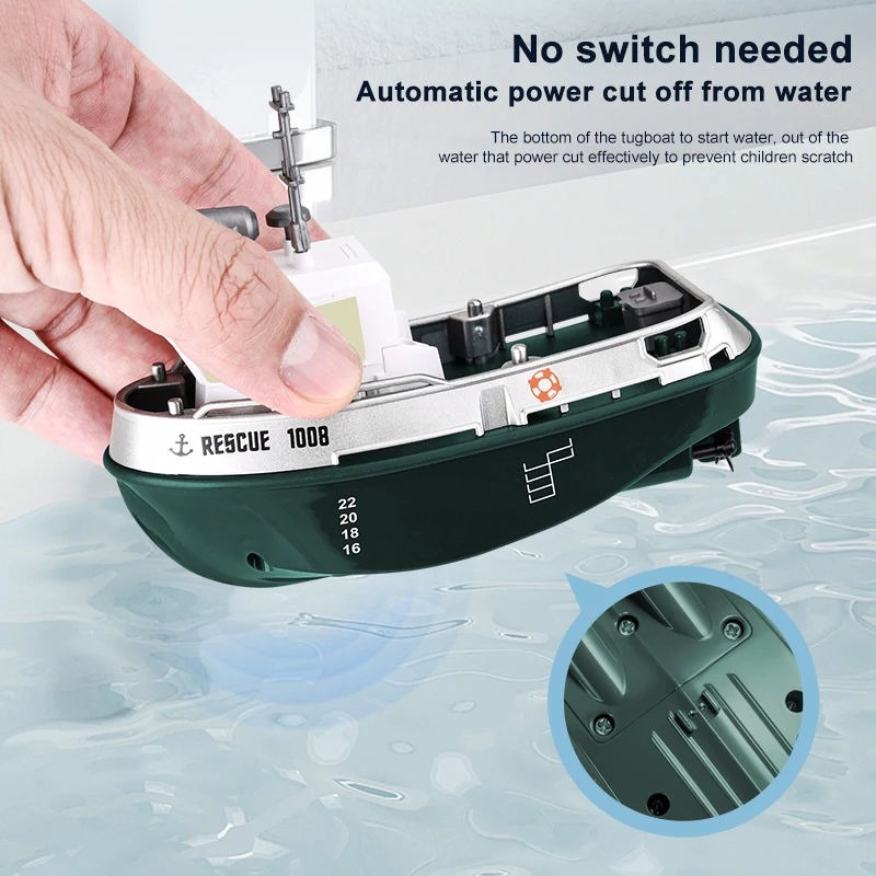 1: 32 Rc Boat Mini High-Speed Boat Rc Remote Control Boat Tugboat Toy Can Be Launched Model Boat Gift 6