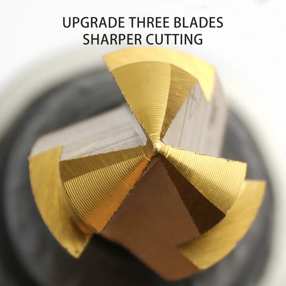 Titanium Step Drill Bit Set for Water Pipe Reaming