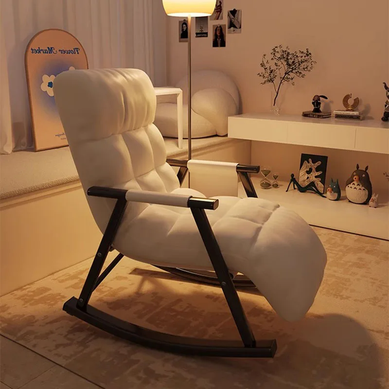 

Rocking Party Living Room Chair Ergonomic Lazy Computer Mid Century Chair Hotel Minimalist Manicure Silla Comedor Home Furniture