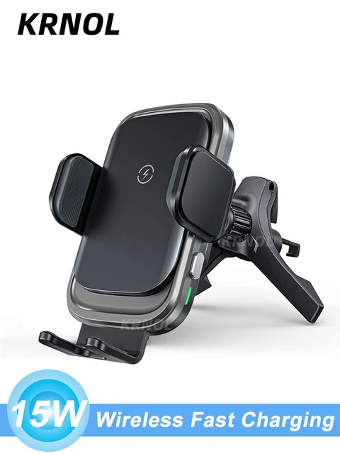 15W Air Vent Car Wireless Charger Holder for iPhone 14 13 12 Samsung Qi  Wireless Fast Charging Automatic Clamping Phone Mount - AliExpress