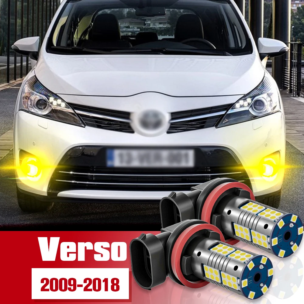 

Front Fog Light Accessories 2pcs LED Bulb Lamp For Toyota Verso 2009 2010 2011 2012 2013 2014 2015 2016 2017 2018