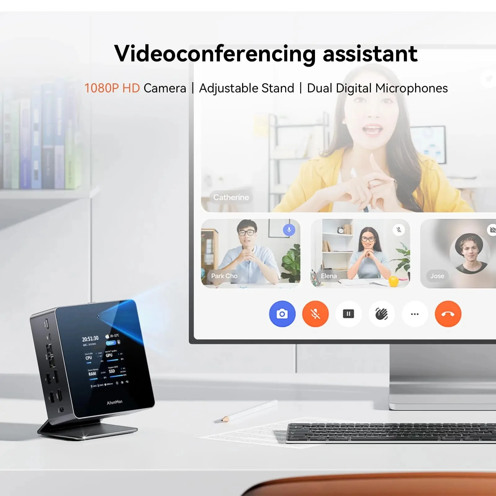 美品　コアultra 9 185H　AtomMan X7 Ti＆DEG1 セット AtomMan X7 Ti Mini PC Core Ultra 9 Processor 185H 32GB DDR5 1TB