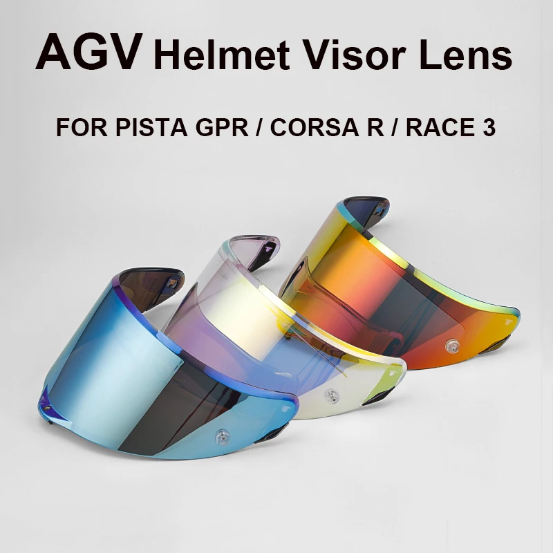 Casco AGV PISTA Motorcycle Helmet Visor Accessories Cascos Para Moto Full  Face Helmet Lens Anti-UV PISTA RACE3 for GPRCORSA R - AliExpress