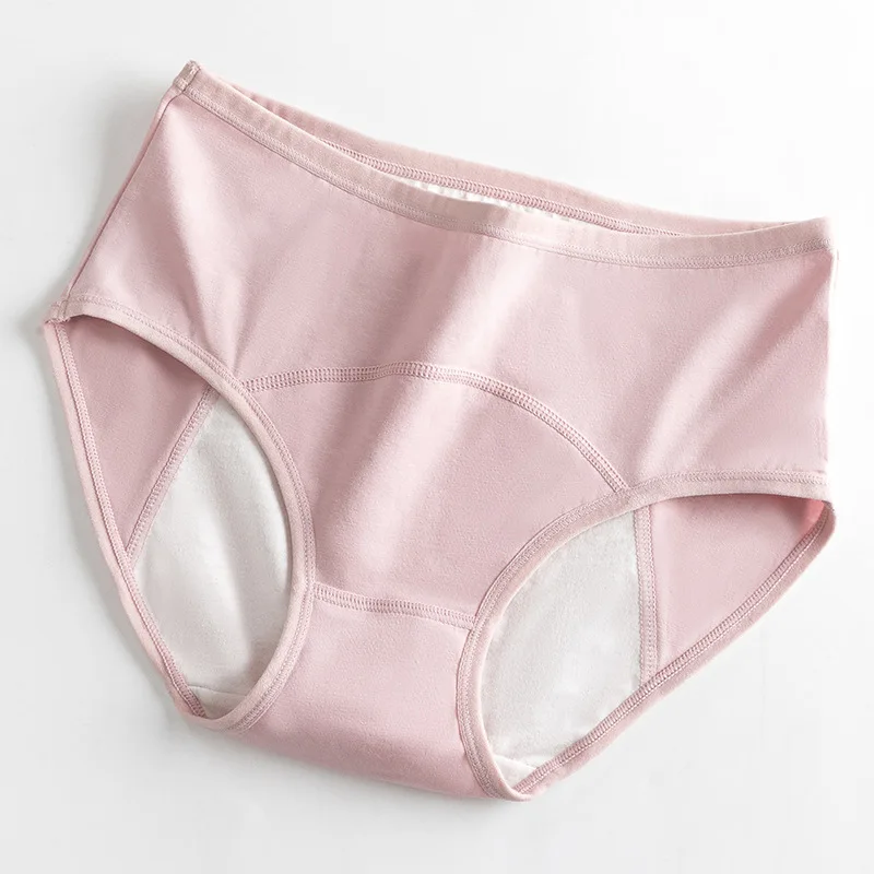 3Pcs Women's Cotton Briefs Menstrual  Panties For Periods Culotte Menstruelle Flux Bragas Menstruales Underwear Women
