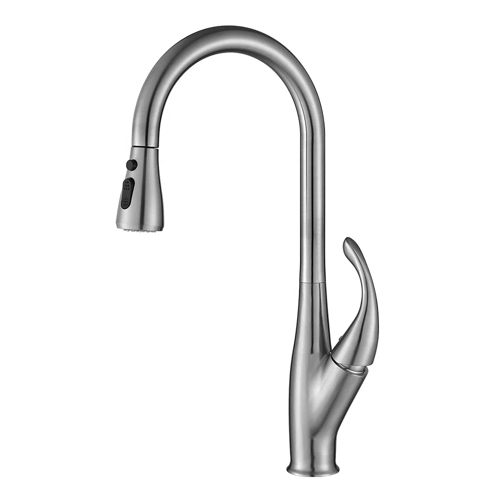 

VEMUSE cold hot dual purpose ceramic cartridge mixer tap pulldown sprayer kitchen stainless steel 304 faucet
