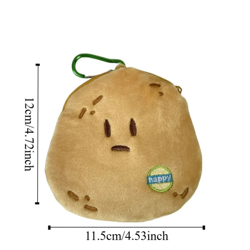 메탈 버클 감자머리 동전 지갑 미니 귀여운 감자머리 지갑 가방 한국 스타일 감자 이어폰 가방 여행용