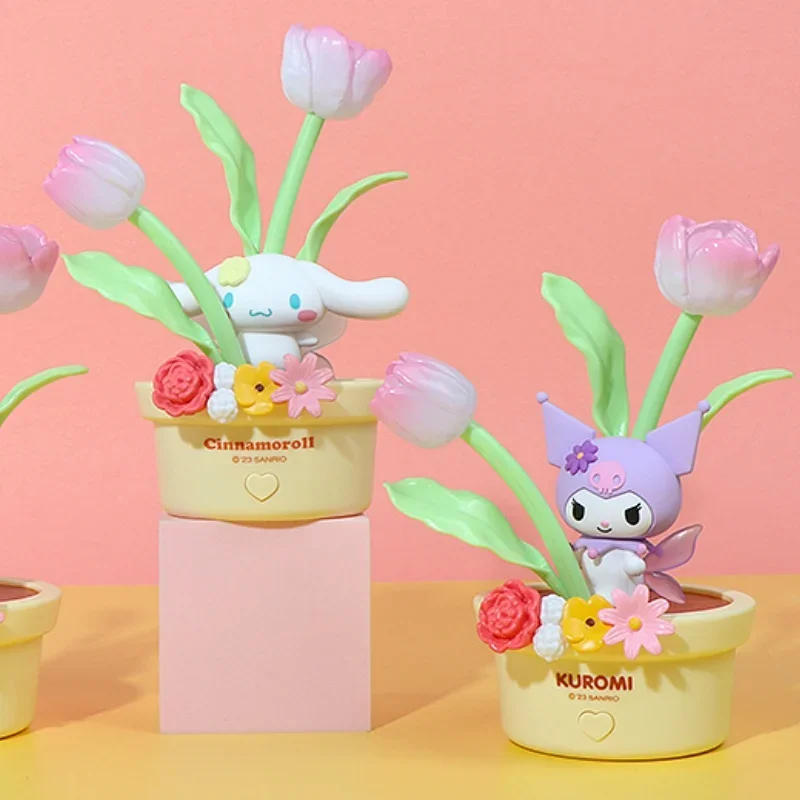 

Miniso Sanrio цветок сказочная серия коричная светодиодная Ночная лампа Фотофон творческое украшение рождественская лампа подарок