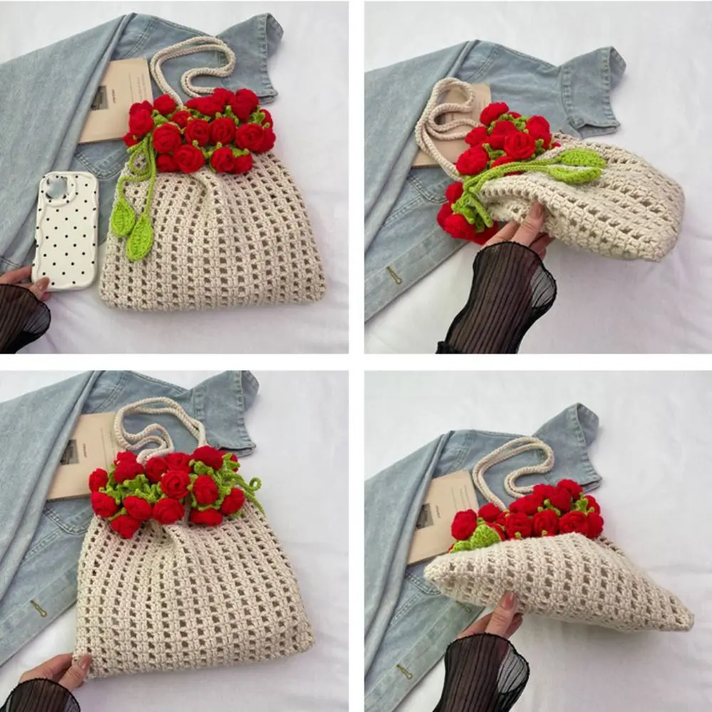 Rose Bouquet Weave Bag - image 4