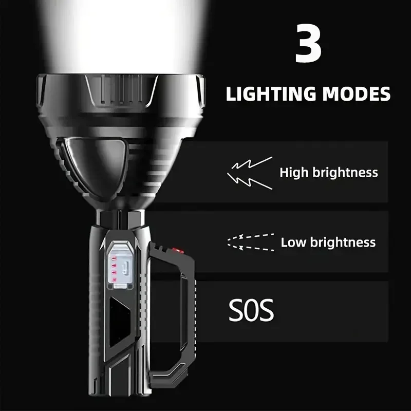 High Power Led Flashlights Rechargeable Camping Spotlight USB Rechargeable Outdoor Emergency Lights Camping Lamp Fishing Lantern led light portable flashlight emergency light portable camping light