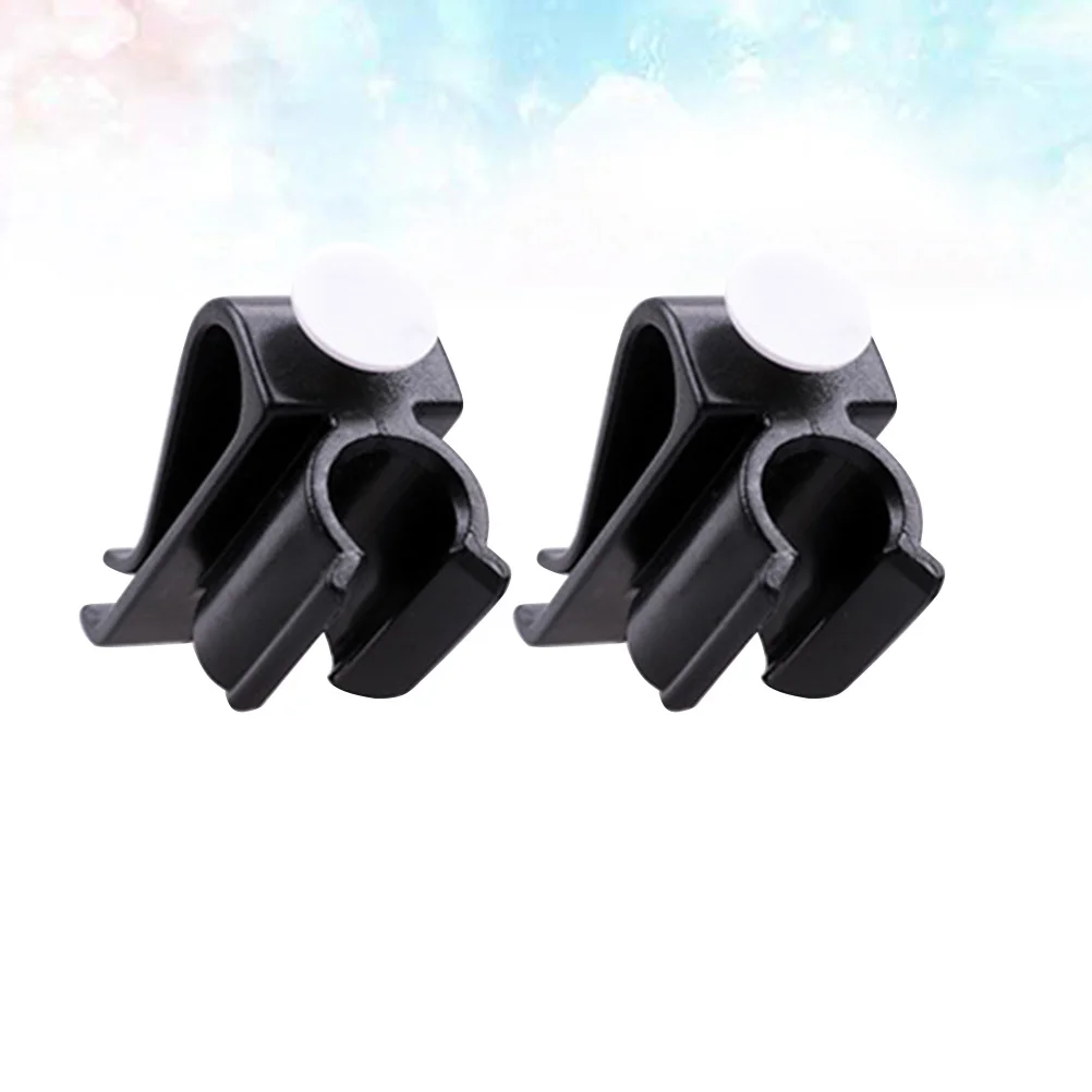 

2 Pcs Putter Clip On Clamp Holder Organizer Club Clip Ball Marker for Accessories Supplies (Black)