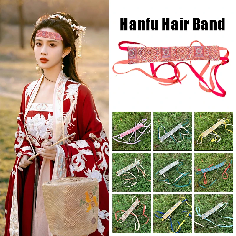 Chinese Traditional Style Satin Hair Band Women Men Ancient Hanfu Headband Retro Tang Dynasty Accessories Headscarf Ribbon shang shan tang exhibition of ancient chinese ceramics 20 item