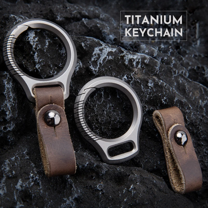 Titanium Alloy Belt Buckle Key Chain Carabiner Bottle Opener Portable EDC  Tools