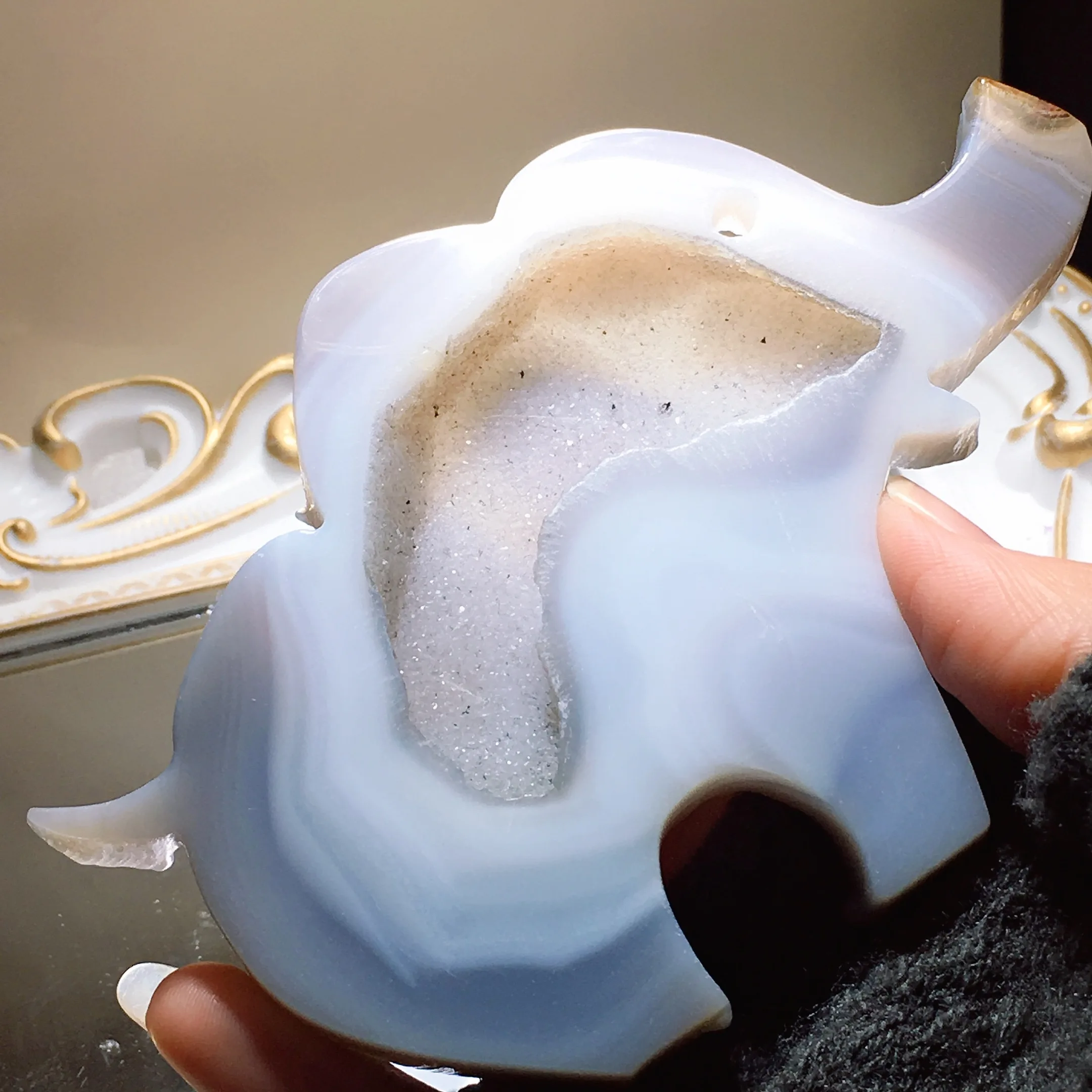 Druzy Agate Elephant 2513