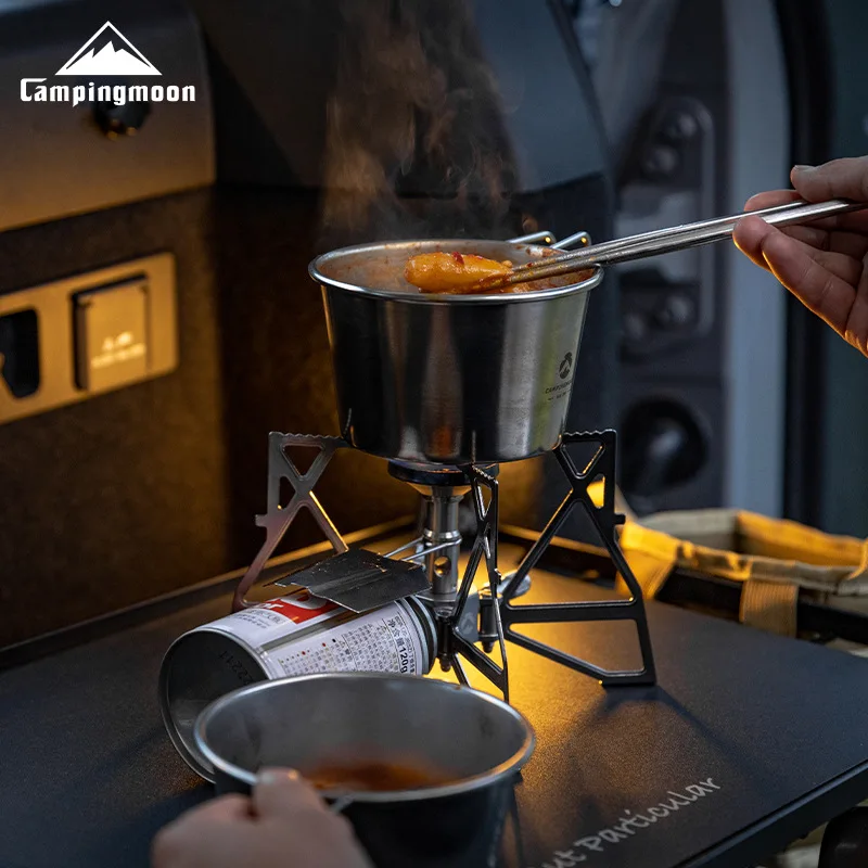 Outdoor Stainless Steel Camping Shera Bowl Campingmoon S369 Cooking Pot Fine Shera Bowl 500ml kitchen utensils camping cookware camping cookware set