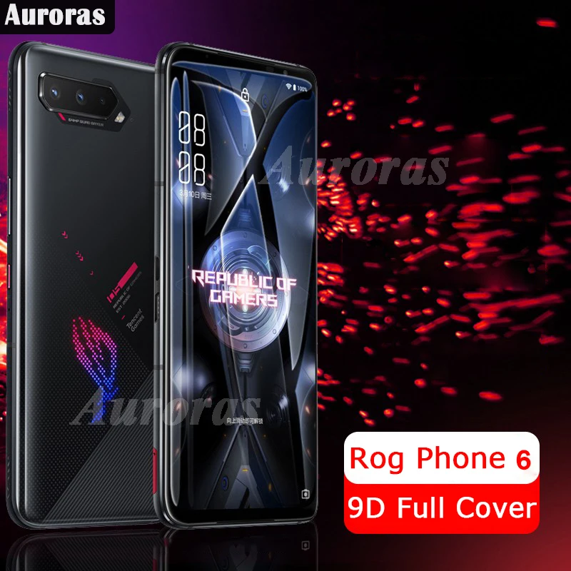 Pellicola Di Vetro 9D Per Asus Rog Phone 6 6D Pro Schermo In Vetro Temperato Per Asus Rog6 Asusrog 6 Pro 6D Temperato 9D Curvo Full Cover