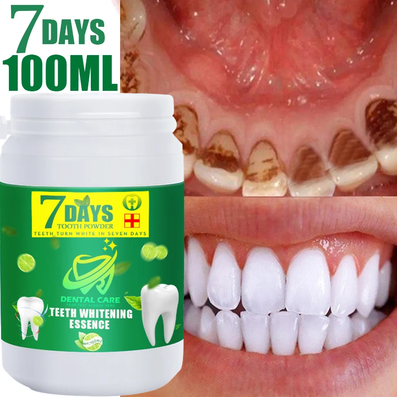 120ml Teeth Whitening Powder Remove Plaque Stains Toothpaste Fresh Breath Oral Hygiene Dentally Tools Teeth Care