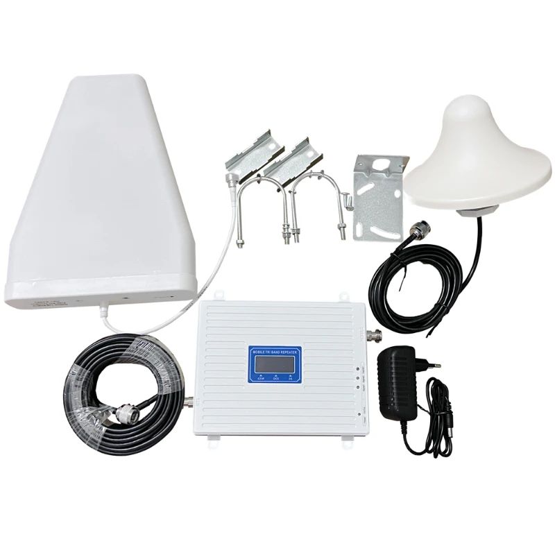 

2 3 4G 900 1800 2100Mhz Tri Band Factory Most Affordable Mobile Phone Signal Network Repeater / Booster / Signal Amplifier