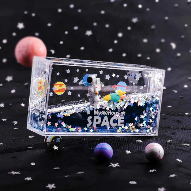 Űrhajós Témájú Díszek Folyékony Vizuális Mozgás Dekoráció Gyors És Dísz - Image 4