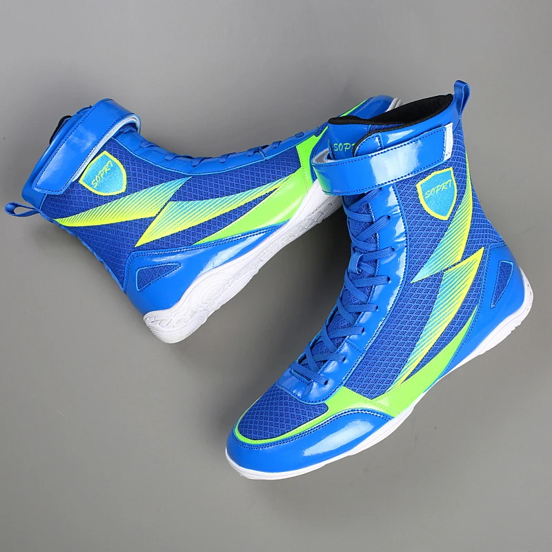 Stivali Da Wrestling Da Uomo Professionali Scarpe Da Boxe Professionali Da Uomo Antiscivolo High Top Boy Athletic Squat Power Training Shoes Boxer Sne