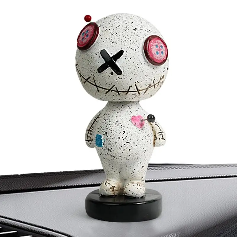 

Кукла Voodoo, кукла Voodoo с вращающейся головой, украшения для автомобиля, проклеенные куклы, резиновые украшения, украшения для автомобильной приборной панели