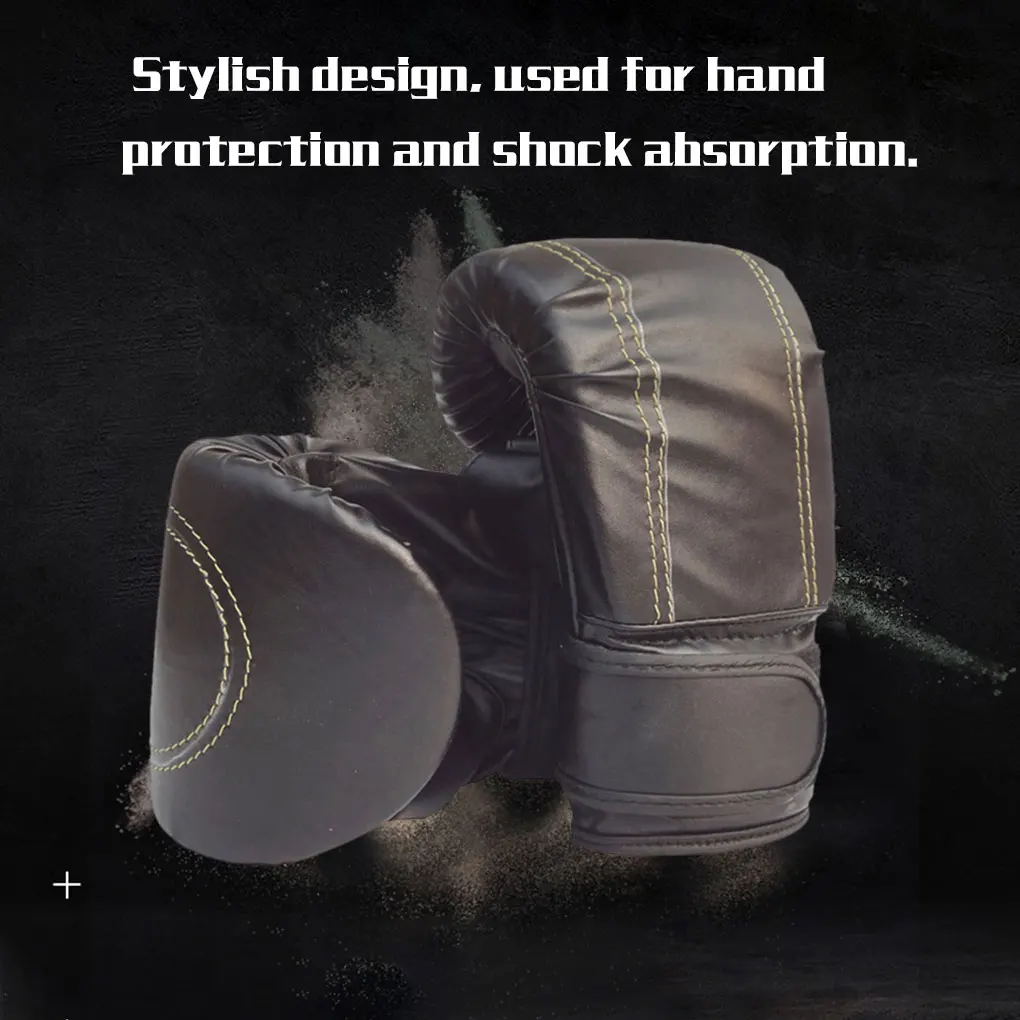 

Adults Boxing Gloves Professional Women Men Fitness Training Leather Protective Gear Hand Protector Punching Bag Protectors