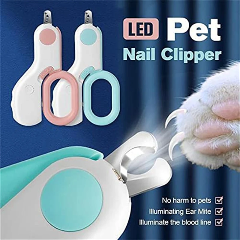 Professional Cat Nail Clipper Cutter With Led Light Scissors Suit for Dog Grooming Tool Trimmer Pet Nail Clippers Products pet nail clipper pet nail scissors pet nail file