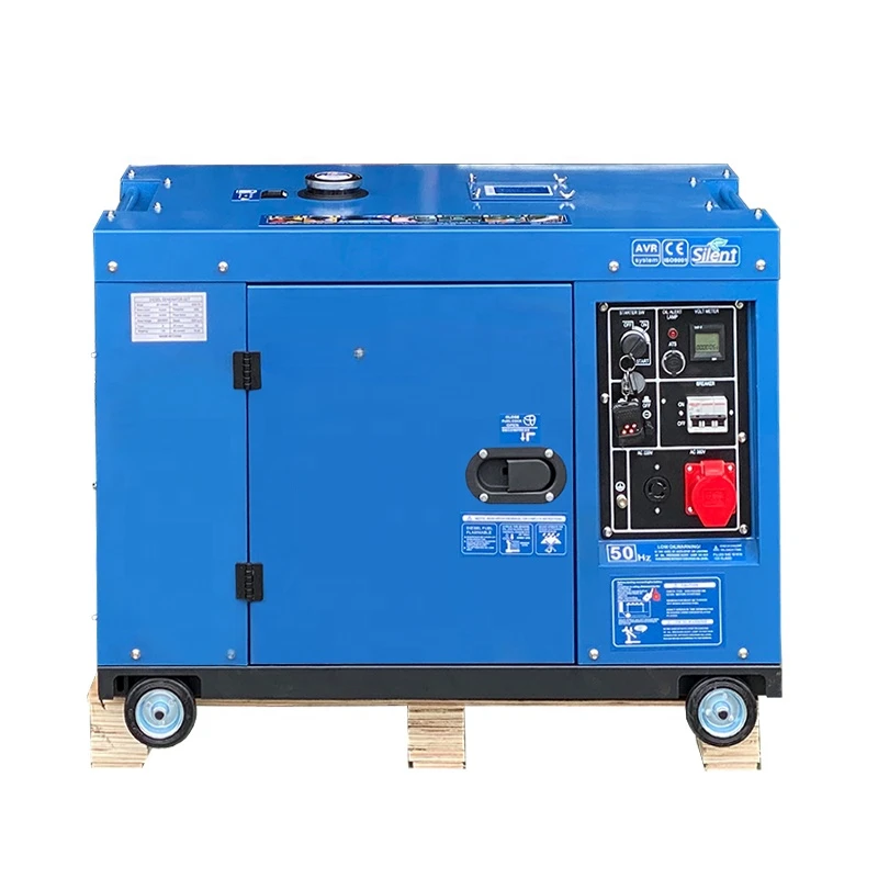 

230V 50Hz diese l generator sets 10kw single phase air cooled silent type diese l generator 10kw generator