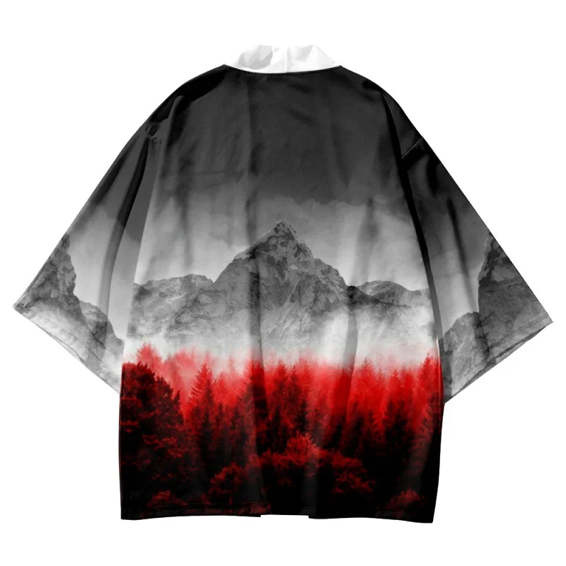 

2022 New Print Samurai Shirt Clothing Traditional Haori Kimono Women Men Japanese Asian Streetwear Cardigan Yukata Cosplay