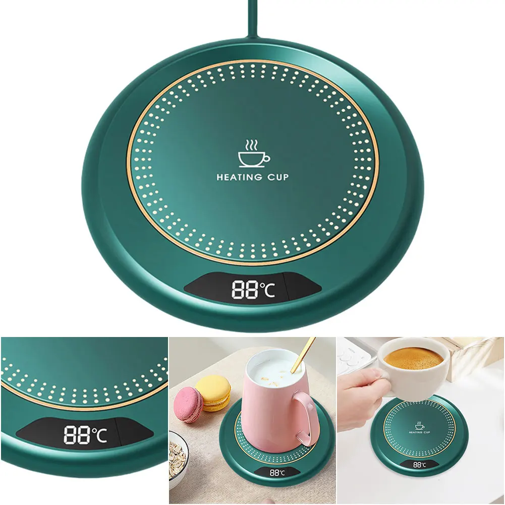 USB Electric Beverage Warmer with Adjustable Temperature Settings