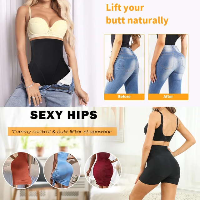 Hip Enhancer Panties for Women High Waisted Butt Lifter Padded Panty Thigh  Slimming Shapewear Tummy Control Body Shaper Shorts - AliExpress