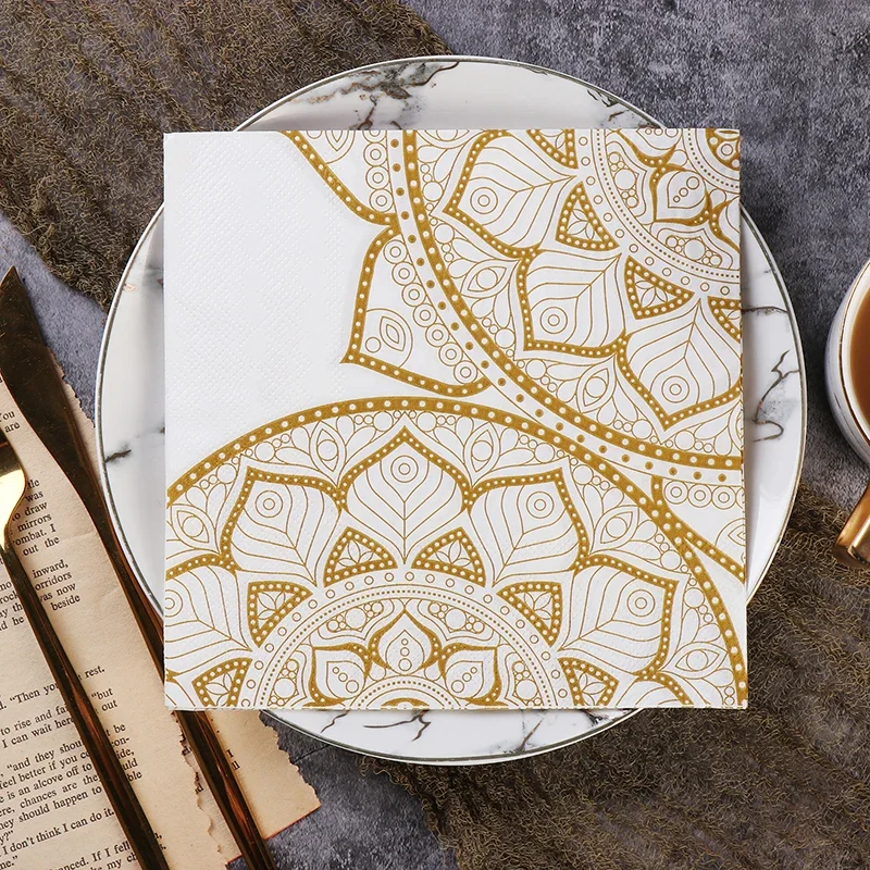 20pcs/P 33*33cm Colourful Paper Napkins Arabian Exotic Printed Party Decoration Paper Placemats DIY Tissue