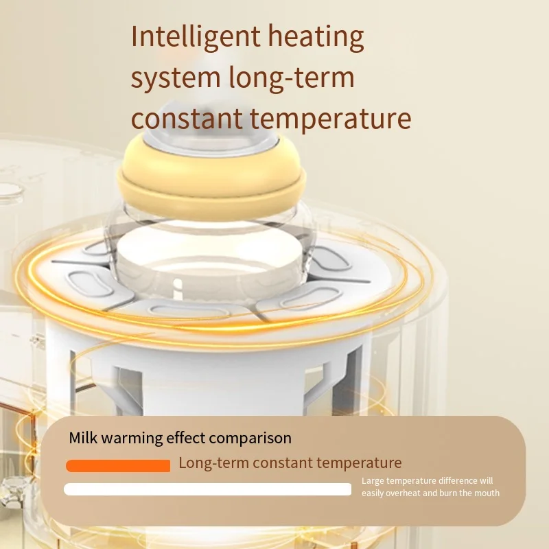 Thermostatic milk shaker Warm milk two integrated electric heating flushing machine Automatic shaker for babies