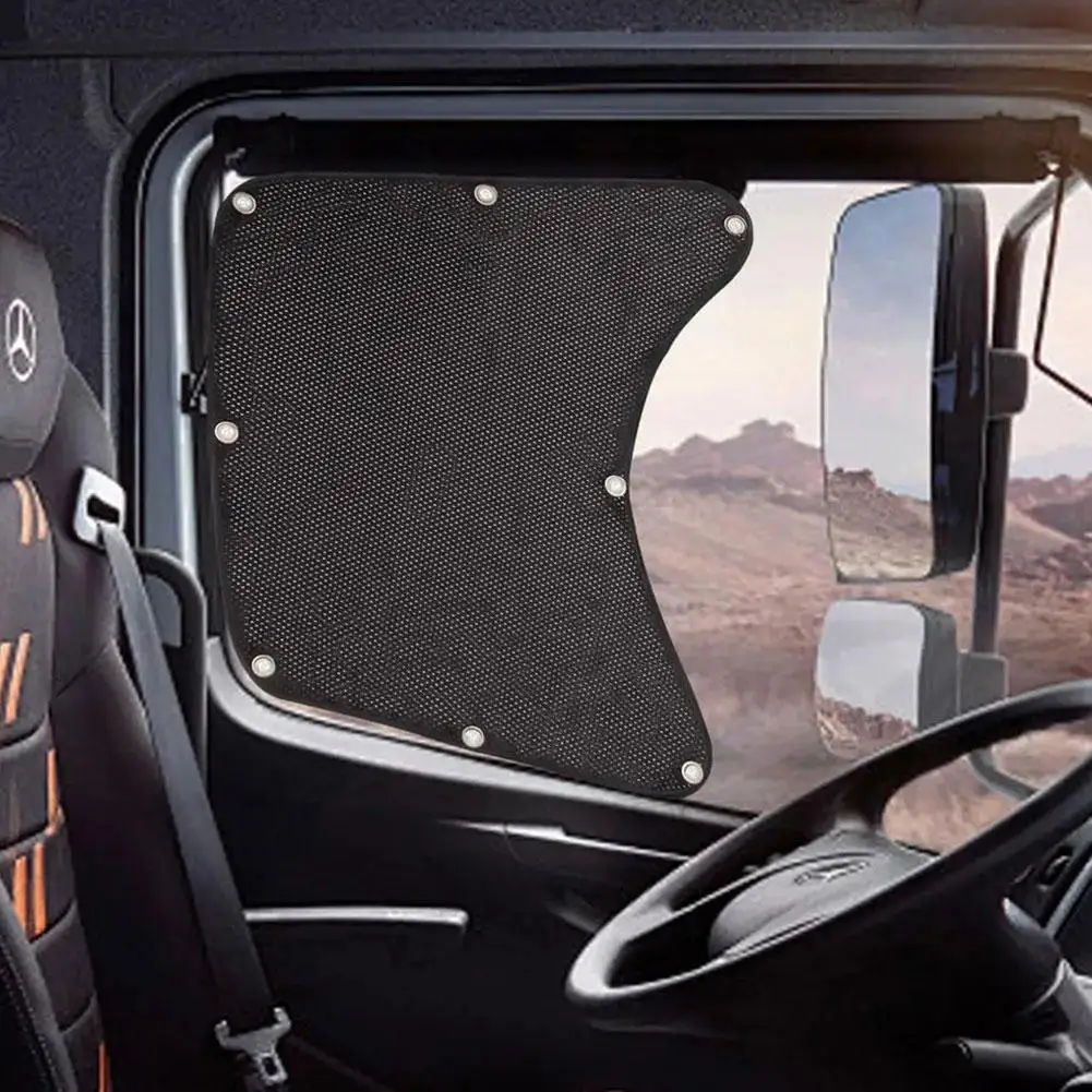 Side Window Sun Shade para Semi-Truck, Anti-UV, Arrefecimento, Malha Respirável, Dustproof, Universal Acessórios Do Carro