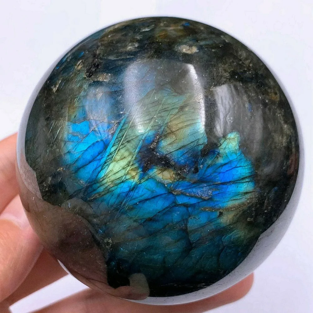 

Natural Labradorite Stone， Office Decoration Crafts Strong Energy And Magnetic Field, Healing Stone Home crafts