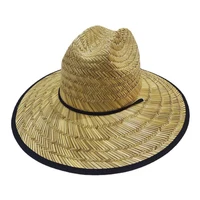 Wheat Straw Beach Hat Summer Men Women Sun Protection Replacement Adjustable Handmade Braided Outside Travelling Cap 2