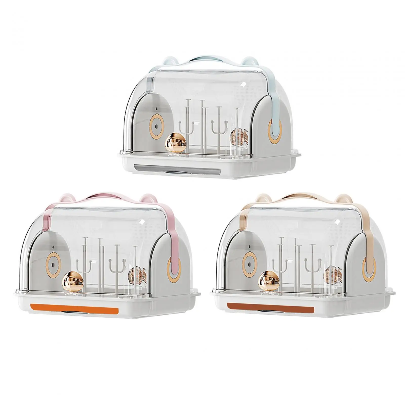 

Baby Bottle Drying Rack Container Kitchen Cabinet Organizer Nursing Cutlery Box Container for Kitchen Home Cabinet Pump Parts